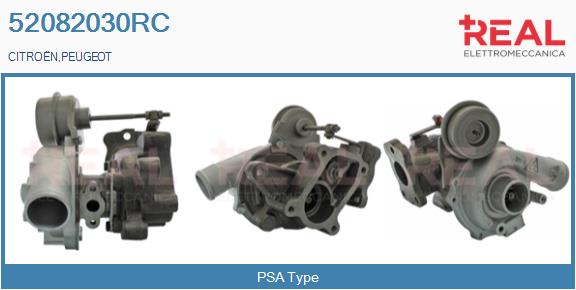 Turbocompresseur, suralimentation REAL 52082030RC