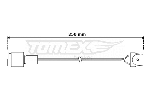 Contact d'avertissement, usure des plaquettes de frein TOMEX Brakes TX 30-84