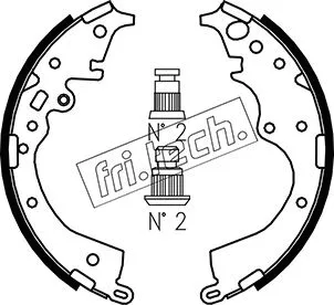 Jeu de mâchoires de frein fri.tech. 1115.324
