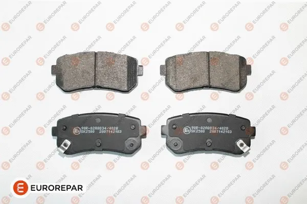 Kit de plaquettes de frein, frein à disque EUROREPAR 1681162080
