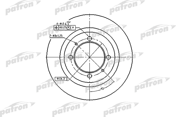 Disque de frein PATRON PBD2784