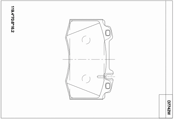 Kit de plaquettes de frein, frein à disque ASIMCO KD7742W