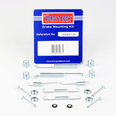 Kit d'accessoires, mâchoire de frein BORG & BECK BBK6138