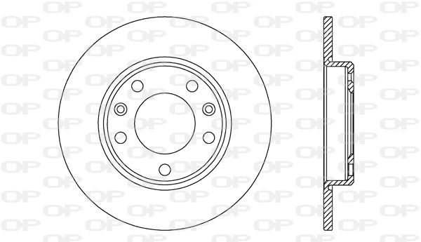 Disque de frein OPEN PARTS BDA2723.10