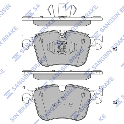 Kit de plaquettes de frein, frein à disque Hi-Q SP4032A