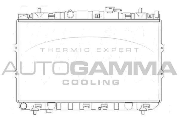 Radiateur, refroidissement du moteur AUTOGAMMA 104474