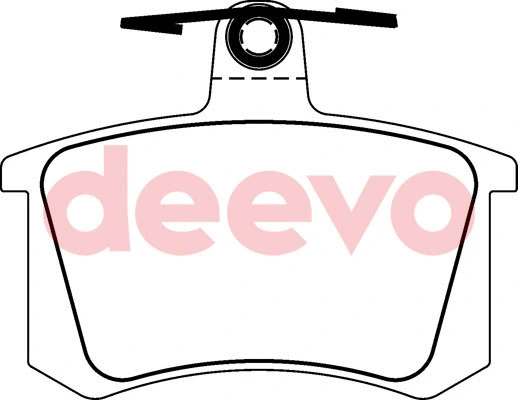 Kit de plaquettes de frein, frein à disque DEEVO BP55760