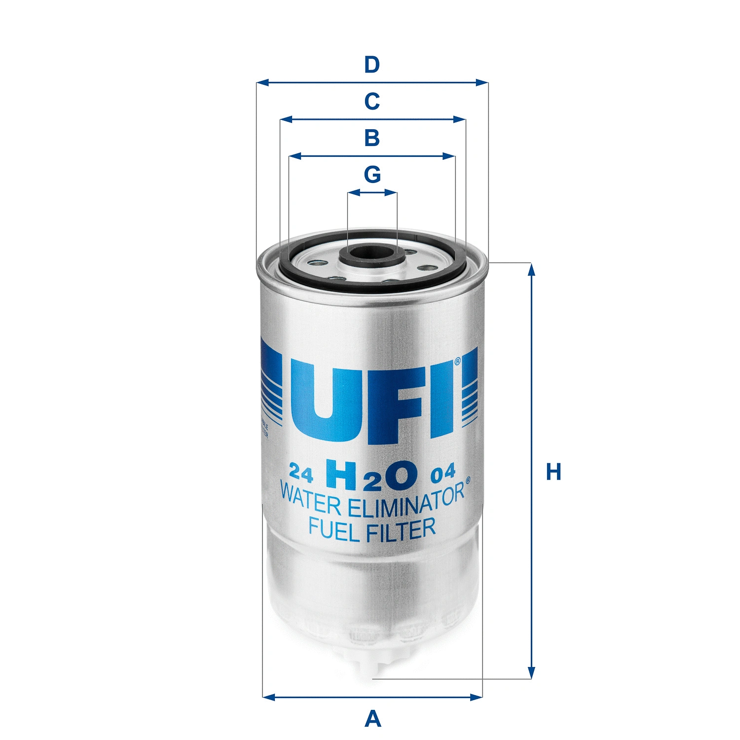 Filtre à carburant UFI 24.H2O.04