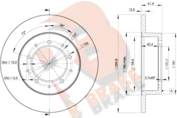 Disque de frein R BRAKE 78RBD20461