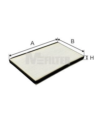 Filtre, air de l'habitacle MFILTER K 913