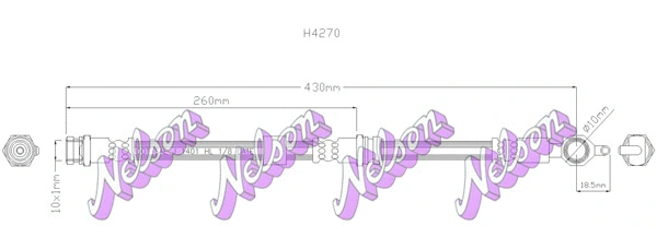 Flexible de frein KAWE H4270