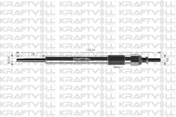 Bougie de préchauffage KRAFTVOLL GERMANY 05030153