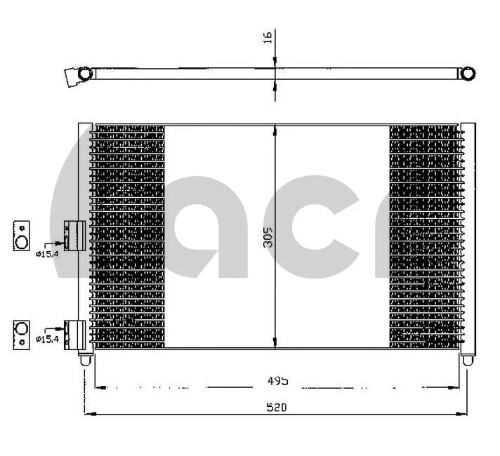 Condenseur, climatisation ACR 300544