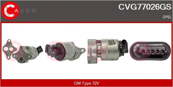 Vanne EGR CASCO CVG77026GS