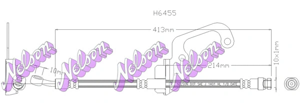 Flexible de frein KAWE H6455