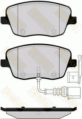 Kit de plaquettes de frein, frein à disque Brake ENGINEERING PA1499