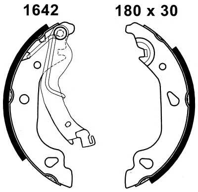 Jeu de mâchoires de frein BSF 01642