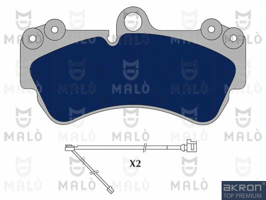 Kit de plaquettes de frein, frein à disque AKRON-MALÒ 1050780