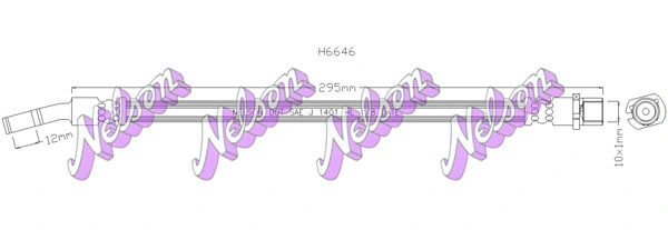 Flexible de frein BROVEX-NELSON H6646