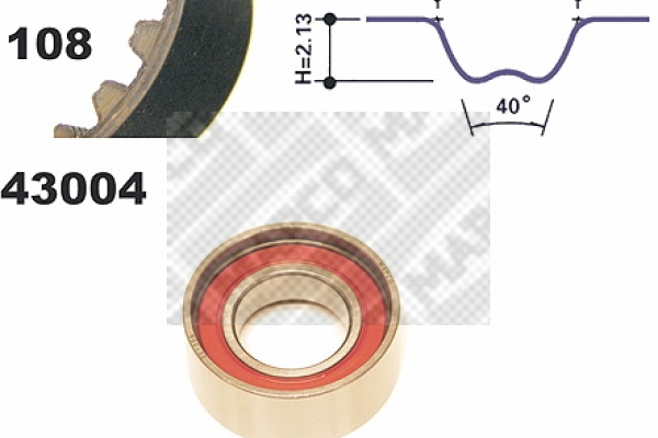 Kit de courroie crantée MAPCO 23004