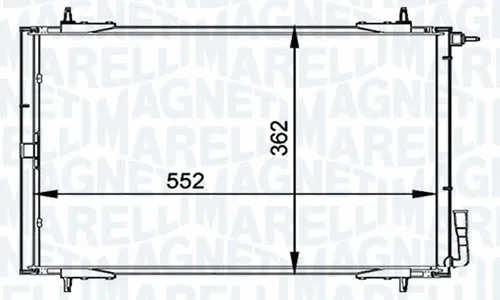 Condenseur, climatisation MAGNETI MARELLI - BR 351037511MM