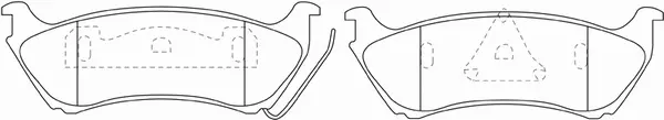 Kit de plaquettes de frein, frein à disque FIT FP0761