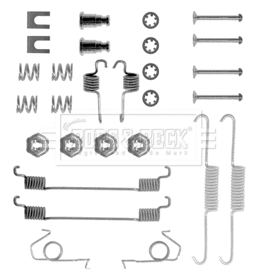 Kit d'accessoires, mâchoire de frein BORG & BECK BBK6028