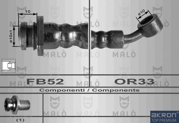 Flexible de frein AKRON-MALÒ 80108