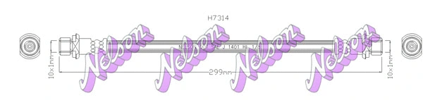 Flexible de frein KAWE H7314