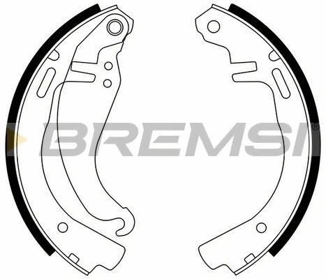 Jeu de mâchoires de frein BREMSI GF0343