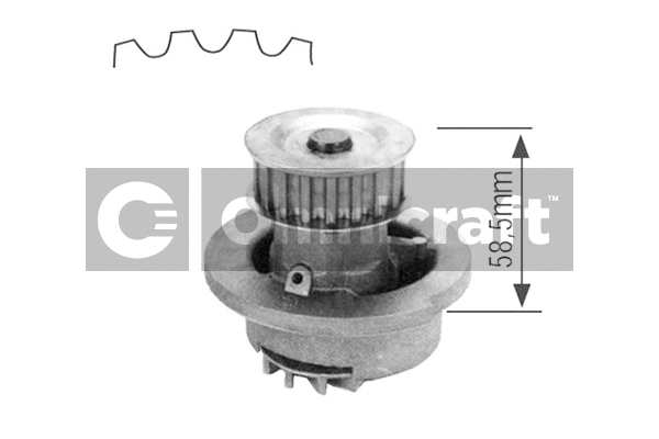Pompe à eau, refroidissement du moteur Omnicraft 2316938