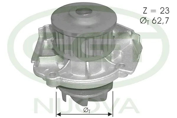 Pompe à eau, refroidissement du moteur GGT PA12360