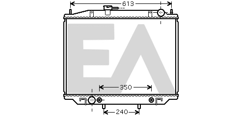 Radiateur, refroidissement du moteur EACLIMA 31R18181