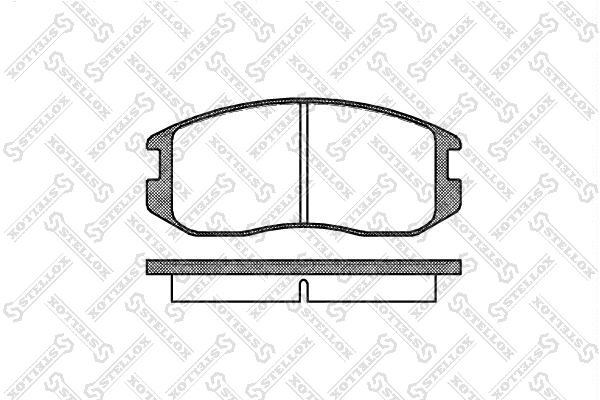 Kit de plaquettes de frein, frein à disque STELLOX 368 000-SX