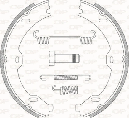 Jeu de mâchoires de frein OPEN PARTS BSA2190.00