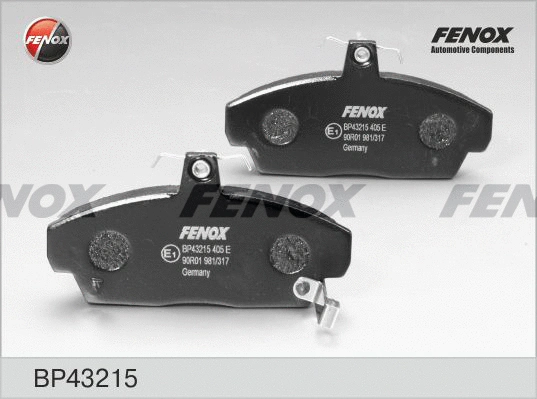 Kit de plaquettes de frein, frein à disque FENOX BP43215