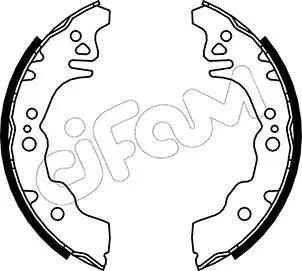 Jeu de mâchoires de frein CIFAM 153-043