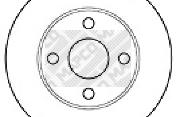 Disque de frein MAPCO 15538