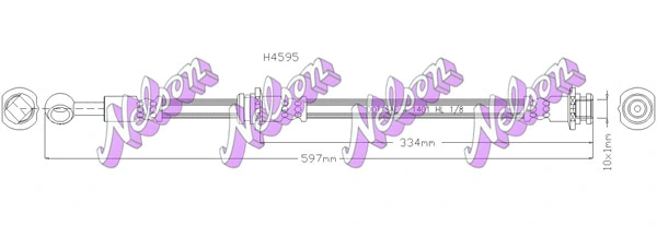 Flexible de frein KAWE H4595