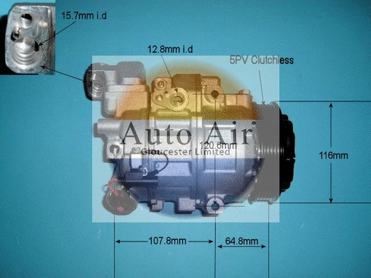 Compresseur, climatisation AUTO AIR GLOUCESTER 14-6200