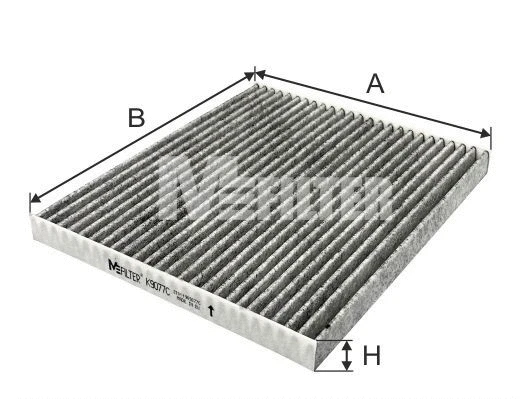 Filtre, air de l'habitacle MFILTER K 9077C