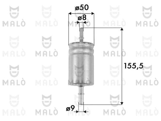 Filtre à carburant AKRON-MALÒ 1520248
