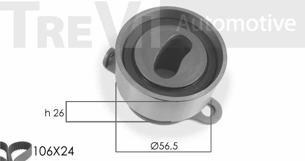 Kit de courroie crantée TREVI AUTOMOTIVE KD1029