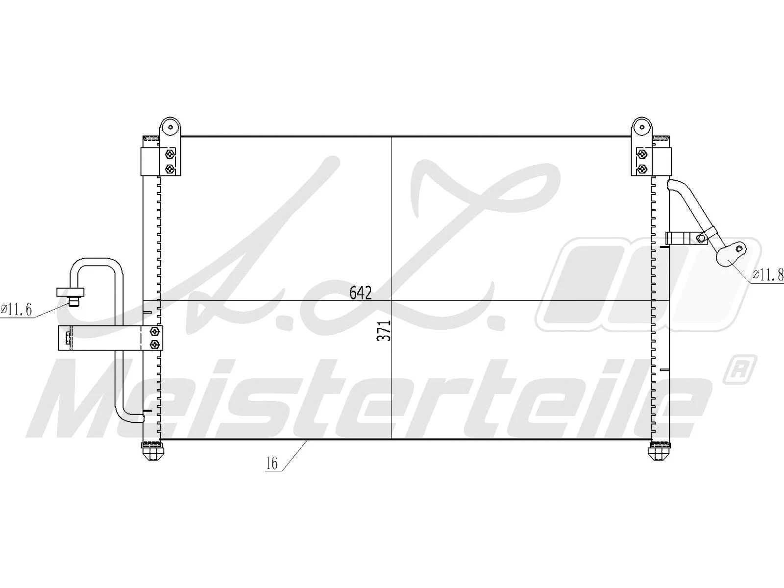 Condenseur, climatisation A.Z. Meisterteile AZMT-45-030-1197