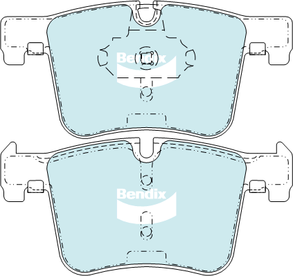 Kit de plaquettes de frein, frein à disque BENDIX-SEA DB2223 GCT