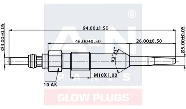 Bougie de préchauffage A-N PARTS A-N097119