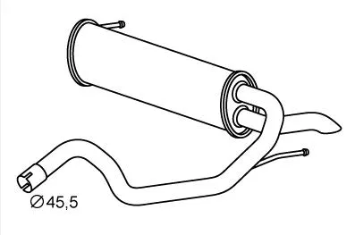 Silencieux arrière VEGAZ GmbH FTS-476