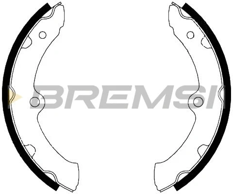 Jeu de mâchoires de frein BREMSI GF0987