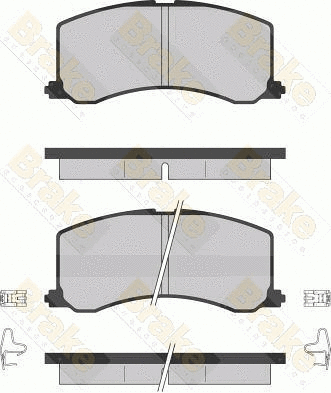 Kit de plaquettes de frein, frein à disque Brake ENGINEERING PA1256