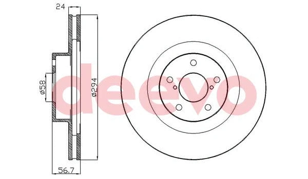 Disque de frein DEEVO BD34400
